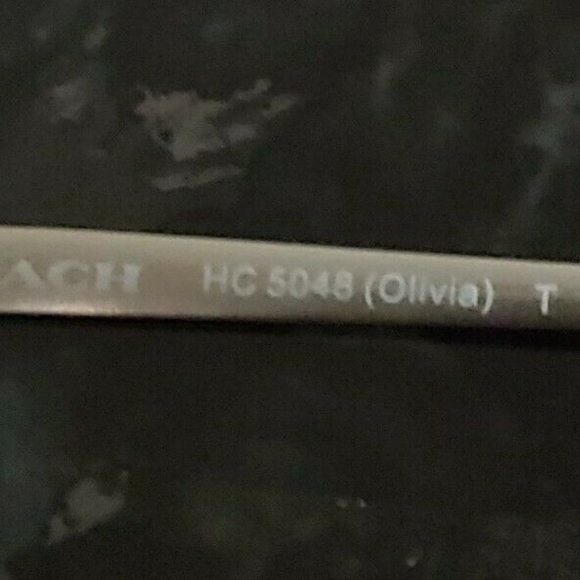 Coach HC 5048 Olivia 9165 satin dark brown /shiny gold eyeglasses 52-15-135 w/c - Picture 3 of 9